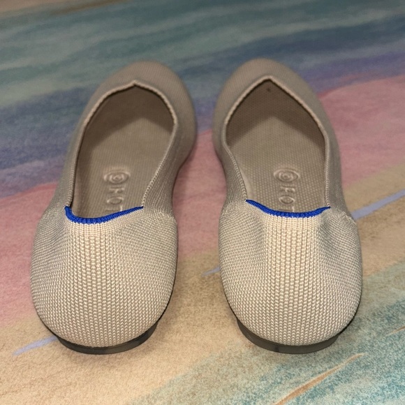 Rothy's The Flat Ecru Knit Fabric Slip On Everyday Ballet Flats Women’s US 6.5 - Picture 6 of 10